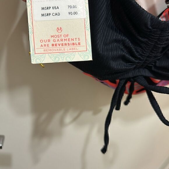 NWT-Maaji Women's Standard Black Onyx Bandy Bikini Strapless Bandeau Size S - Picture 16 of 16